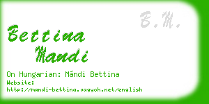 bettina mandi business card